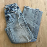 ZARA  Women’s High Rise Distressed Mom Jean Sz 0 Photo 0