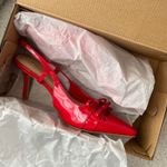 Shoedazzle NWT Shoe Dazzle Salsa Red Florentina Slingback Pump (USW8.5) Photo 2