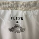 NEW Flex’N women’s tan cream brown lined drawstring pull on athletic shorts XL Tan Photo 5