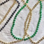 green, blue and gold metallic shiny game day beads Green Photo 6