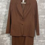 Chadwick's  Linen Blend Blazer and Skirt Set Photo 8