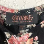 Shyanne Country Black Floral Long Bell Sleeve Off Shoulder Top S Photo 4