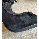 White House | Black Market  Peep toe suede leather Arianna bow heels size 6.5 Photo 13