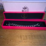 Juicy Couture  Silver Heart B-Charm Link Bracelet Toggle Closure Photo 1