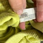 Aerie  XS Chartreuse Rib Velour 70s Flare Pants | Retro Boho Wide Leg Trousers Photo 10