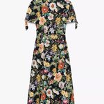 ZARA Floral Print Poplin Midi Dress Photo 5