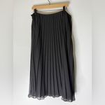Jones New York Black Pleated Midi Maxi Skirt Size 12 Photo 1