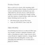 Free People NWT  Single Strand Beaded Necklace Photo 13