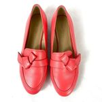 Talbots NEW  Coral Genuine Leather Bow Accent Loafer Shoes Size 8 Photo 2