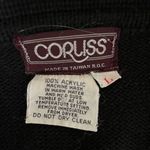 Vintage 70s Corliss Split Neck Tunic Sweater Black M L Size M Photo 7