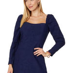 Lilly Pulitzer NWT  Women's‎ Ivanna Long-Sleeve Navy Blue Romper Size 00 Photo 0