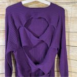 Target Future Collective twisted back crewneck pullover purple sweater Size 2X -NWOT Photo 10