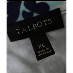 Talbots  dress blue portrait picture collar classic Geometric Size XL Resort Zip Photo 6