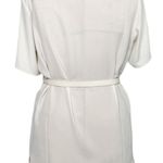 Fendi vintage white leather gold double buckle adjustable belt size 80 CM / 32” Photo 2