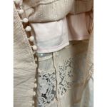 Lulus Modern Menagerie Blush Lace Cutout Long Sleeve Midi Cottagecore Dress Sz L Photo 7