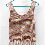 Rocks and Indigo sweater tank to knit fringe bohemian festival western size M Size M Photo 0