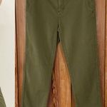 Current/Elliott The Confidant Pants In Army Green Chino Crop Trousers - Sz 24 Photo 14