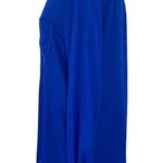 Ny Collection  blue crepe blouse women’s oversize small loose fit button up top Photo 2