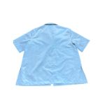 Air Jordan  Women's Cream Short Sleeve stripe  Button Up Shirt Size Medium Photo 1