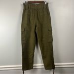 Banana Republic  Lido Italian Wool Cargo Pant in Olive Green size 8 FLAWED Photo 6