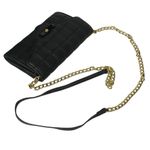 Mossimo Black Quilted Crossbody Bag Gold Chain Small Purse Wallet Photo 2