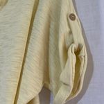 White Birch Yellow Roll Tab Sleeve Knit Top – Women’s Size M Photo 6