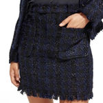 Scotch & Soda  Tweed Mini Skirt - Black and Blue size XL Photo 0
