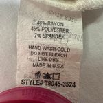 Twenty One 2000s Y2K  Cream Red Floral Asymmetrical Top Sz M Fairy Grunge Emo Alt Photo 5