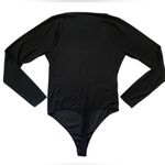 Good American  Black U-Ring Long Sleeve Bodysuit Photo 11