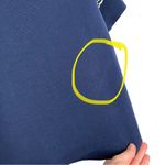 J.Crew Navy Blue Ruffle Boatneck Short Sleeve Knit Sweater Photo 8