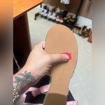 Adrienne Vittadini  Green Rope Pink Lace-Up Sandals –‎ Made in Spain, Size 7 Photo 1