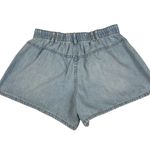Free People We the Free Shot Caller Blue Denim High Rise Baggy Shorts Medium Photo 8