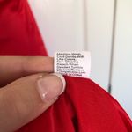 Red Satin Corset Side Slit Midi Dress Size M Size M Photo 9