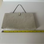 Vintage After Five Silver Metallic Evening Bag Purse Clutch Mother Photo 8