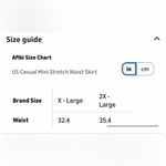 NEW Navy Blue 100% Cotton High Waist Split A Line Full Length Maxi Skirt XL Photo 2