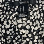 Forever 21 Sheer Black White Dress Shirt Blouse Women’s Size Medium Photo 7