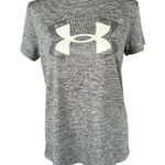 Under Armour loose charcoal gray heather short sleeve crewneck t-shirt medium Photo 0