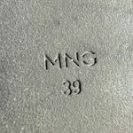 Mango MNG  Women's Black Knot Slip On Platform Flats Mules Sandals Size 39 US 8.5 Photo 6