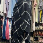 Women’s Shawl/Wrap Color Black & Silver. One Size Fits All. Photo 1