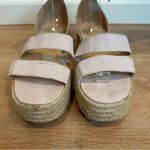 Lulus  Suede Powder Blush Espadrille Sandals Photo 5