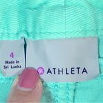 Athleta  Pica Corduroy Stretch Shorts Mint Green Size 4 Photo 4