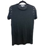 IRO  Rachel Lace Up Tee in Black Sz. XS Photo 3