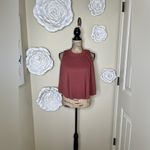 Free People Carolina Ribbed Tank Top in Dusty Rosewood with Open Back Sz M Photo 1