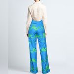 NEW house of holland Marble Print Trouser in Blue And Green. 4 Photo 3