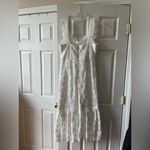 Just Me  White High Low Lace Dress L Photo 2