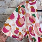 Emily McCarthy Day Robe Top in Spring Mix Spot Cheetah Size XS NWT Pink Photo 3