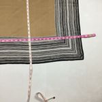 Vintage Baar & Beards Inc. Silk Scarf Black, White & Tan Photo 5
