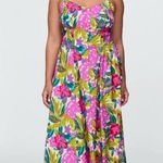 Gap Floral Midi Sun Dress Sz L Photo 5