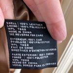 Michael Kors 🌞MICHAEL  90’s Style Camel Leather Blazer Padded Shoulders A Photo 2