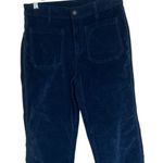 Free People NWOT High Time Velvet Kick Flare Cropped Pants Photo 6